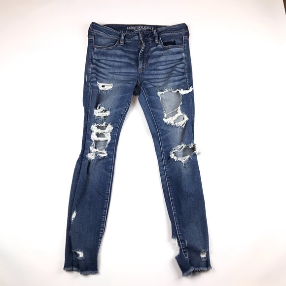 American Eagle Outfitters Denim - American Eagle sdestroyed crop Jeggings D81017